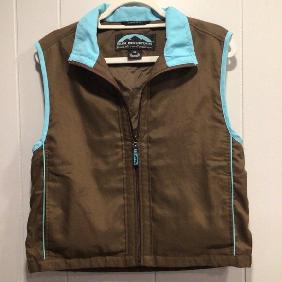 Sun Mountain Jackets & Blazers - SUN MOUNTAIN Golf Vest M Gorpcore blue brown